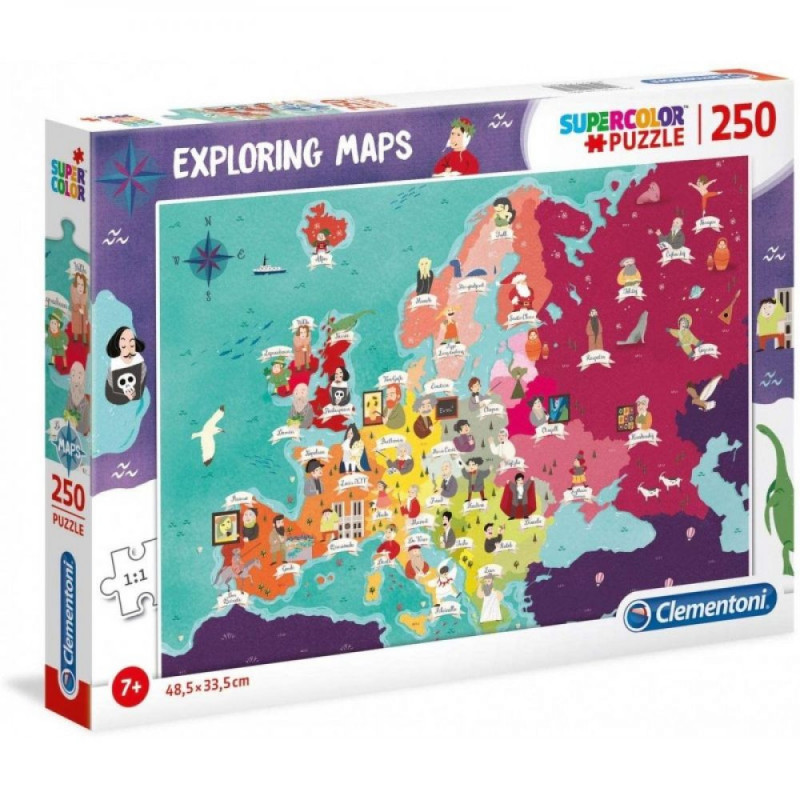 GEO MAPS 250 PIECES - EUROPE