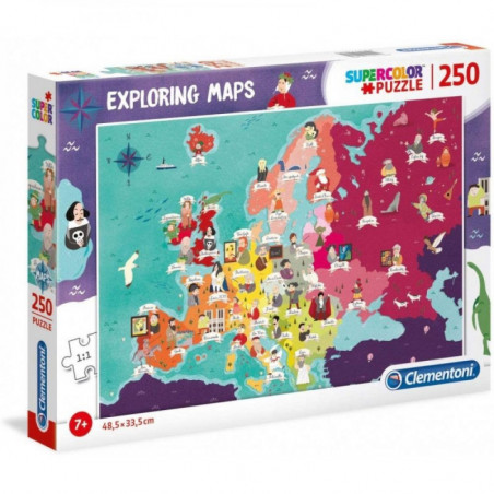 GEO MAPS 250 PIECES - EUROPE