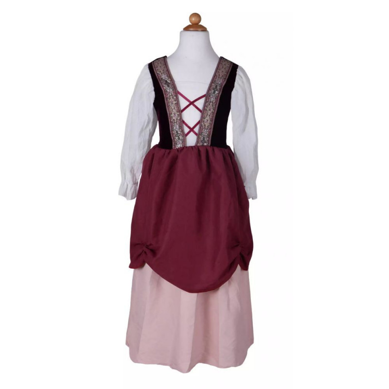 ROBE DE PAYSANNE MEDIEVALE ROSE - TAILLE US 5/6