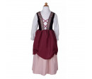 ROBE DE PAYSANNE MEDIEVALE ROSE - TAILLE US 5/6