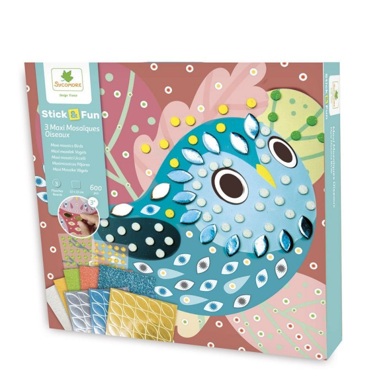 STICK AND FUN - MOSAIQUE OISEAUX GM