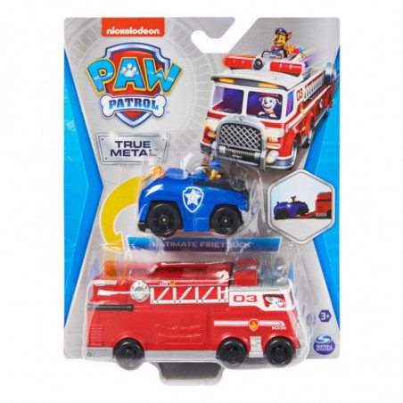 PAT PATROUILLE - PACK CAMION DE POMPIERS TRUE METAL