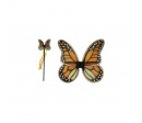 SET DE PAPILLON MONARQUE (Ailes et baguette)