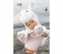 CAPE DE LAPIN BLANCHE, TAILLE US 2-3
