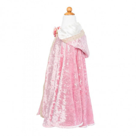 CAPE DE PRINCESSE VELOURS DELUXE ROSE, TAILLE US 3-4