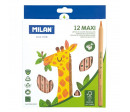 BOITE 12 CRAYONS COULEUR MAXI FSC