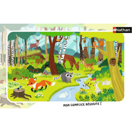 PUZZLE 15P - LES ANIMAUX DE LA FORET