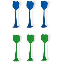 6 FLECHETTES MAGNETIQUES (VERT & BLEU)