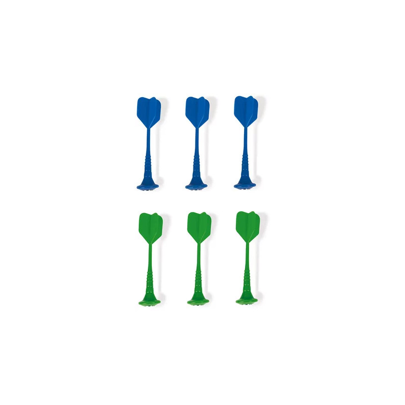 6 FLECHETTES MAGNETIQUES (VERT & BLEU)