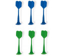 6 FLECHETTES MAGNETIQUES (VERT & BLEU) 6 FLECHETTES MAGNETIQUES (VERT & BLEU)