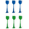 6 FLECHETTES MAGNETIQUES (VERT & BLEU)