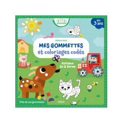 PETITES POUSSES - GOMMETTES ET COLORIAGES ANIMAUX DE LA FERME