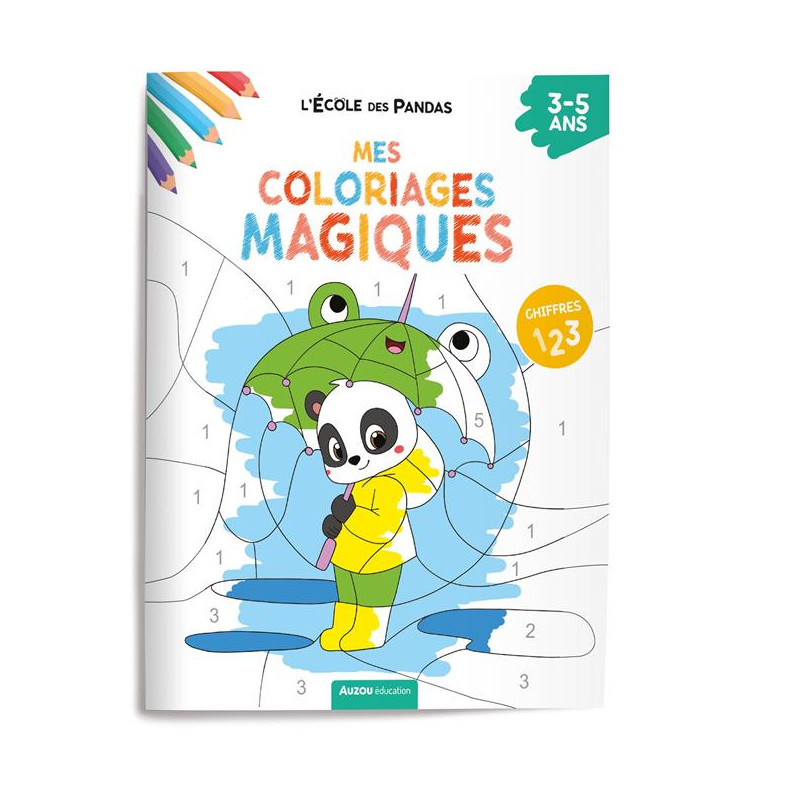 L'ECOLE DES PANDAS - COLORIAGES MAGIQUES LES CHIFFRES