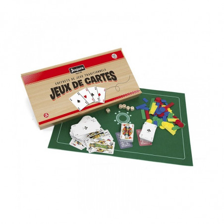 COFFRET DE JEUX DE CARTES - COFFRET EN BOIS