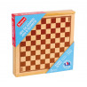 JEUX DE DAMES ET D'ECHECS - COFFRET EN BOIS