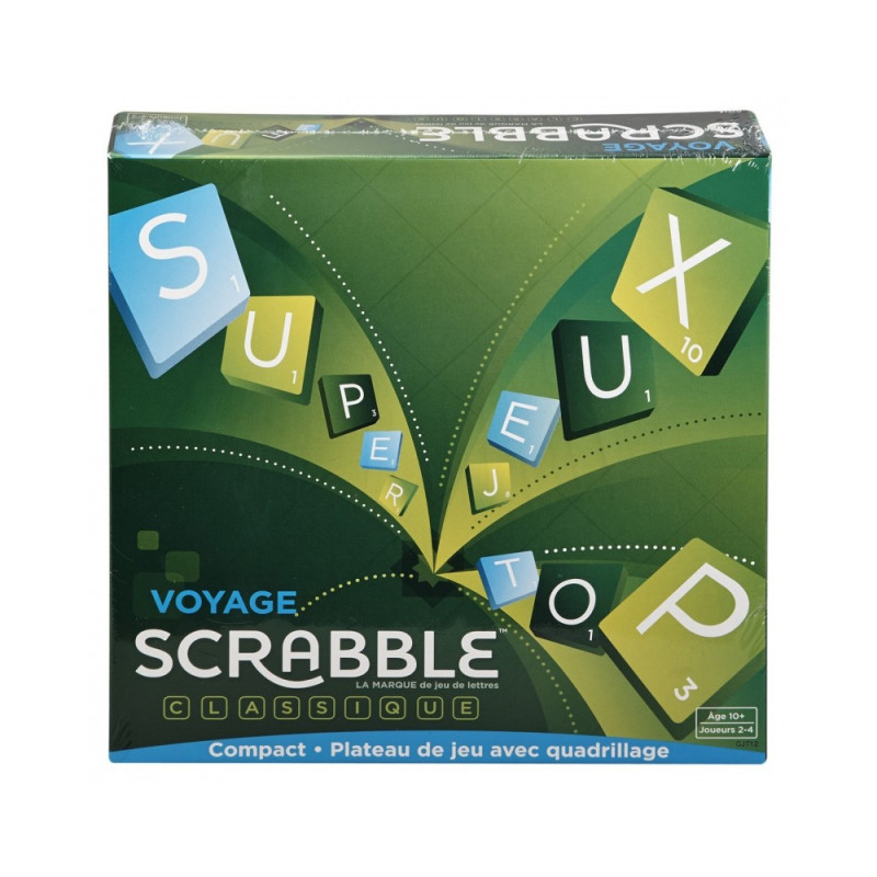 SCRABBLE VOYAGE - EDITION MINIATURE 20X20 CM - VERSION FRANCAISE