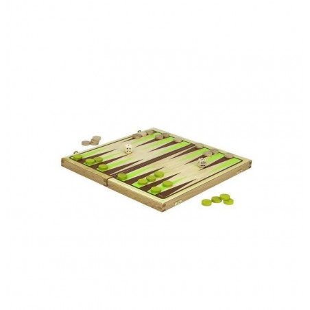 JEU DE BACKGAMMON - COFFRET PLIANT EN BOIS