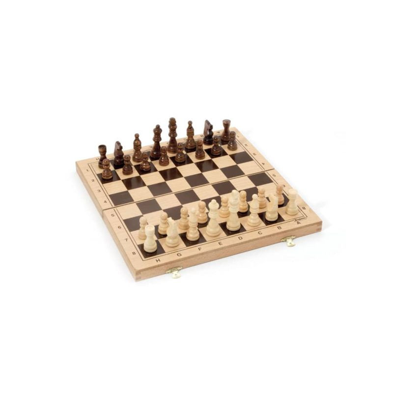 JEU D'ECHECS - COFFRET PLIANT EN BOIS