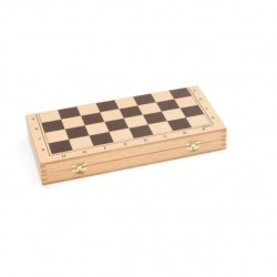 JEU D'ECHECS - COFFRET PLIANT EN BOIS