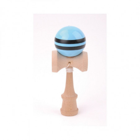 KENDAMA - BOULE 6CM BLEU BANDE NOIRE