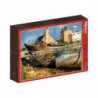 PUZZLE 1000P - BRETAGNE BATEAUX DANS LE PORT