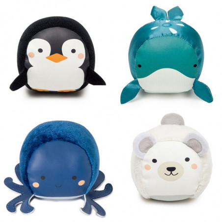 LES DOOBALLS - SET DE 4 BALLES DOUDOUS - OCEAN