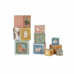 CUBES A EMPILER EN CARTON FSC - LITTLE FARM