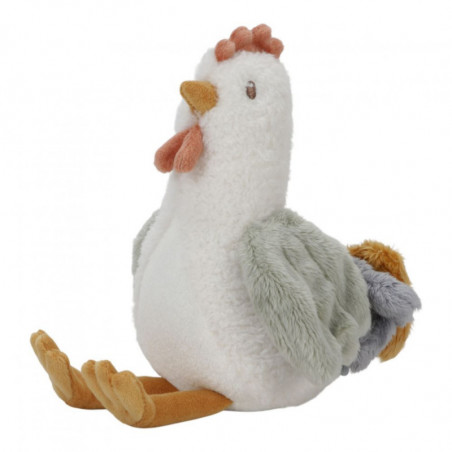 PELUCHE POULE - LITTLE FARM - 17 CM