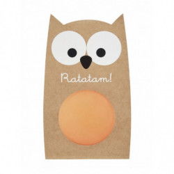 BALLE REBONDISSANTE HIBOU 57MM - ORANGE