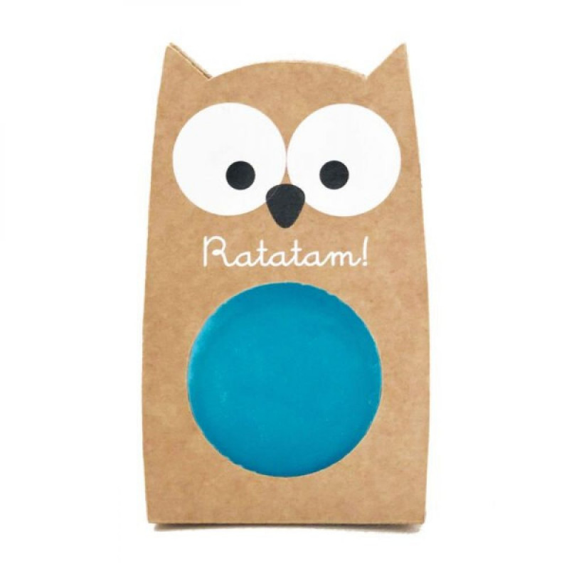 BALLE REBONDISSANTE HIBOU 57MM - BLEUE