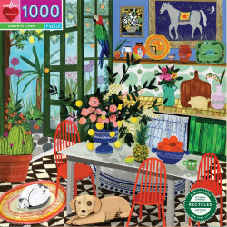 PUZZLE 1000P - GREEN KITCHEN