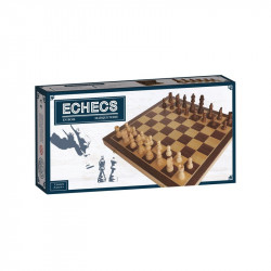 JEU D'ECHECS PLIABLES 38CM - MARQUETERIE