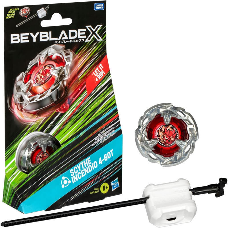 BEYBLADE X - SCYTHE INCENDIO 4-60T