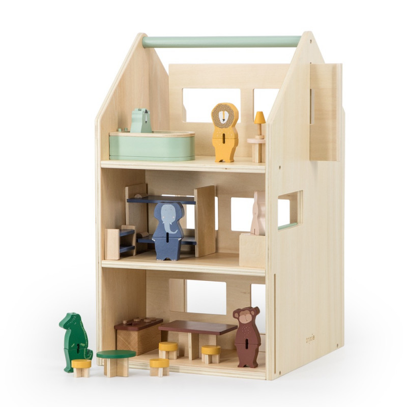 MAISON DE JEU EN BOIS AVEC ACCESSOIRES