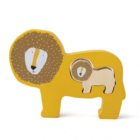 PUZZLE BEBE EN BOIS - MR. LION