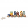 TRAIN EN BOIS ANIMAUX
