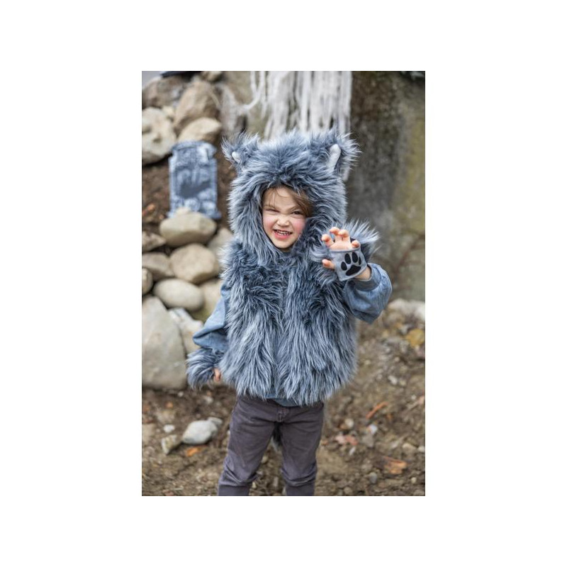 VESTE DE GRAND MECHANT LOUP AVEC GANTS, TAILLE US 3-4 VESTE DE GRAND MECHANT LOUP AVEC GANTS, TAILLE US 3-4