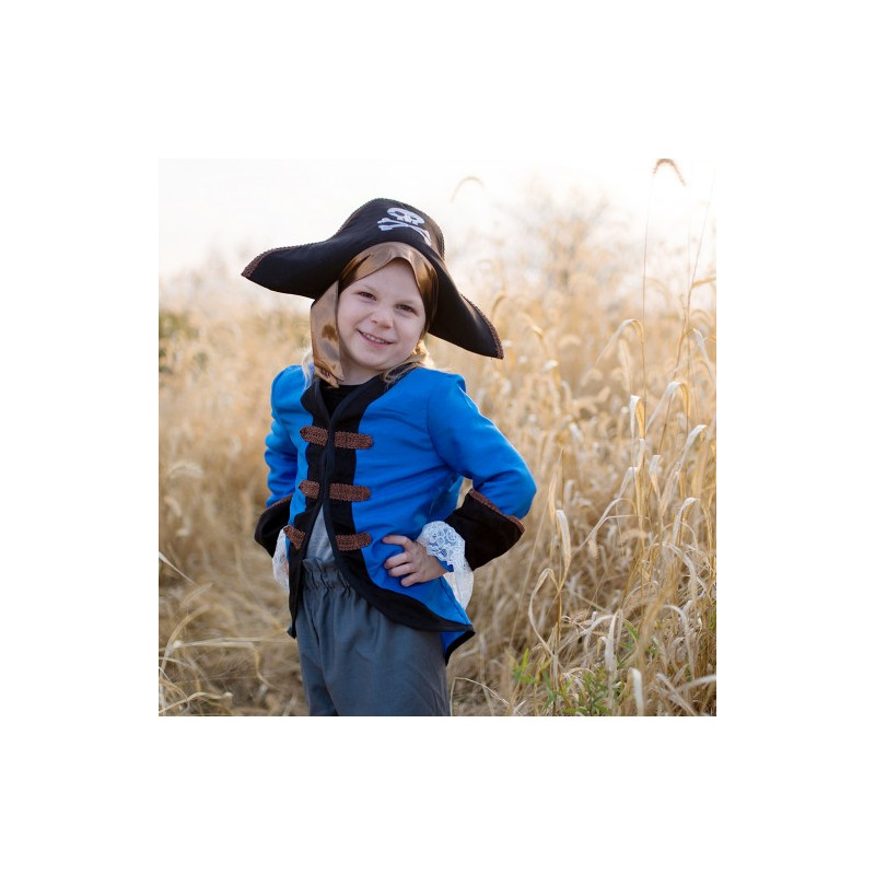 PIRATE CORSAIRE - VESTE, PANTALON ET CHAPEAU, TAILLE US 3-4