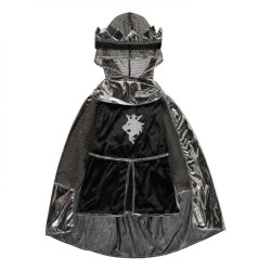 TUNIQUE DE CHEVALIER AVEC CAPE, ARGENT, TAILLE US 7-8