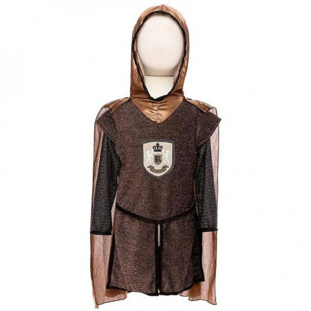 TUNIQUE ET CAPE DE CHEVALIER  BRILLIANT CUIVRE, TAILLE US 7-8