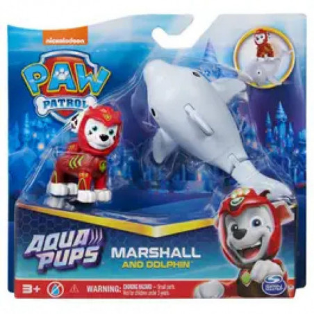 PAT PATROUILLE - PACK DE 2 FIGURINES AQUA PUPS ASS