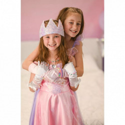 COURONNE DE PRINCESSE SEQUINS, ROSE PASTEL