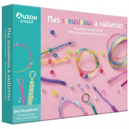 MON COFFRET D'ARTISTE - MES SCOUBIDOUS A PAILLETTES