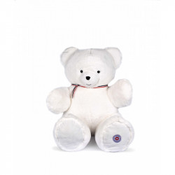 L'OURS FRANCAIS 80 cm - Blanc flocon