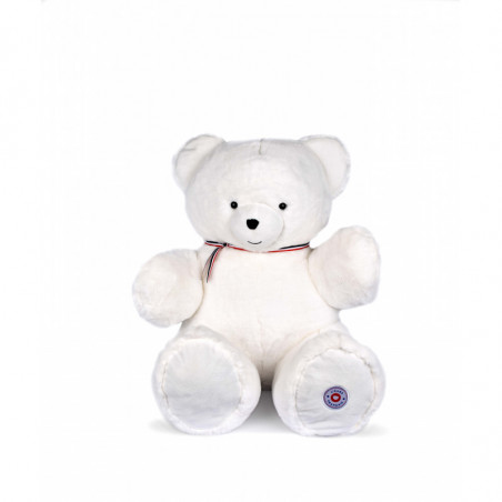 L'OURS FRANCAIS 80 cm - Blanc flocon