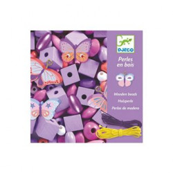 FOISON DE PERLES - PERLES EN BOIS, PAPILLONS