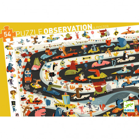 PUZZLE 54P - PUZZLE OBSERVATION - RALLYE AUTOMOBILE