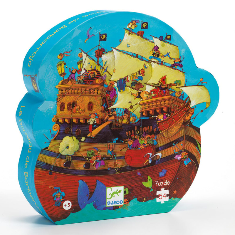 PUZZLE 54P - PUZZLE SILHOUETTE - BATEAU DE BARBEROUSSE