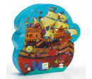 PUZZLE 54P - PUZZLE SILHOUETTE - BATEAU DE BARBEROUSSE