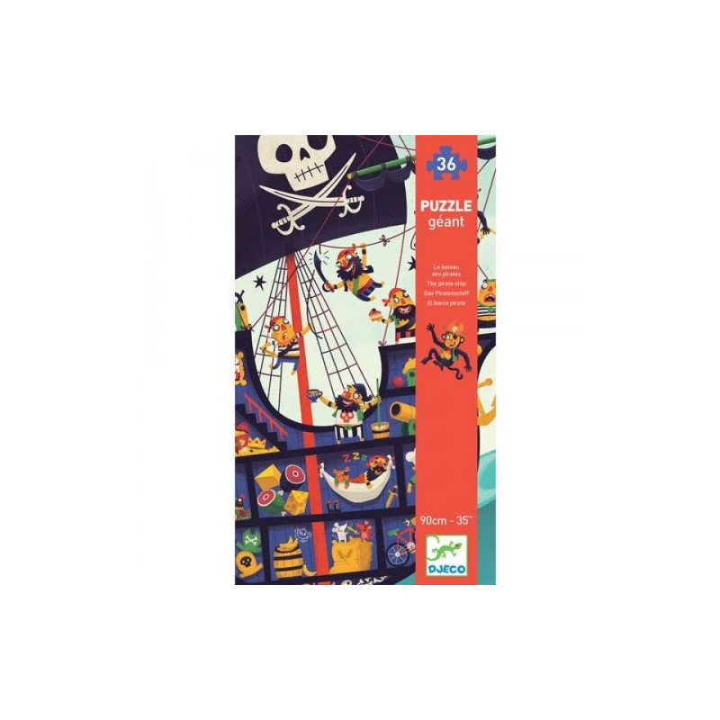 PUZZLE 36P - PUZZLE GEANT - LE BATEAU DE PIRATE